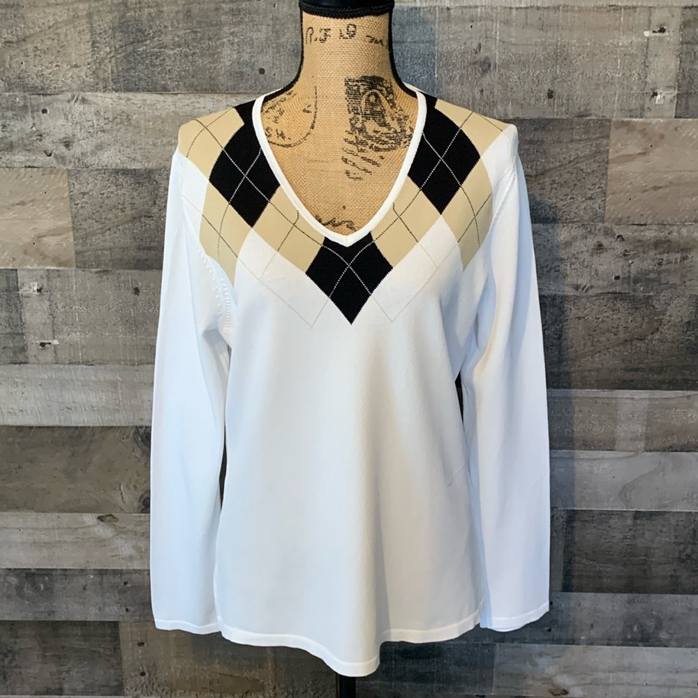 EP Pro Argyle Vintage Sweater Size L - Picture 16 of 16